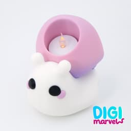 Ghosty Snail Holder (AMS and No AMS) 3d model