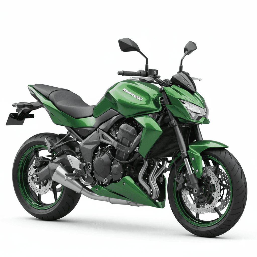 Motorcycle : Kawasaki Z750 Street Fighter Motorcycle 3d model