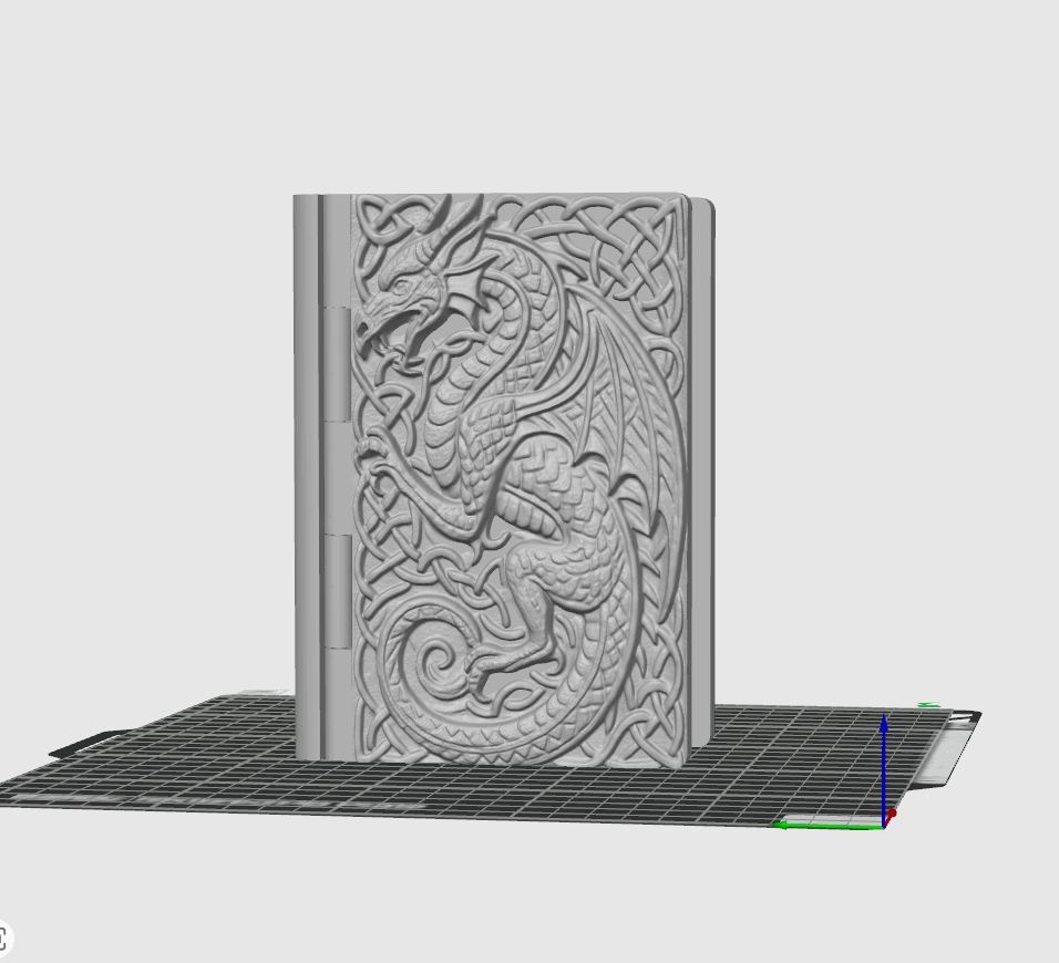 Medieval Dragon Book Box 3d model