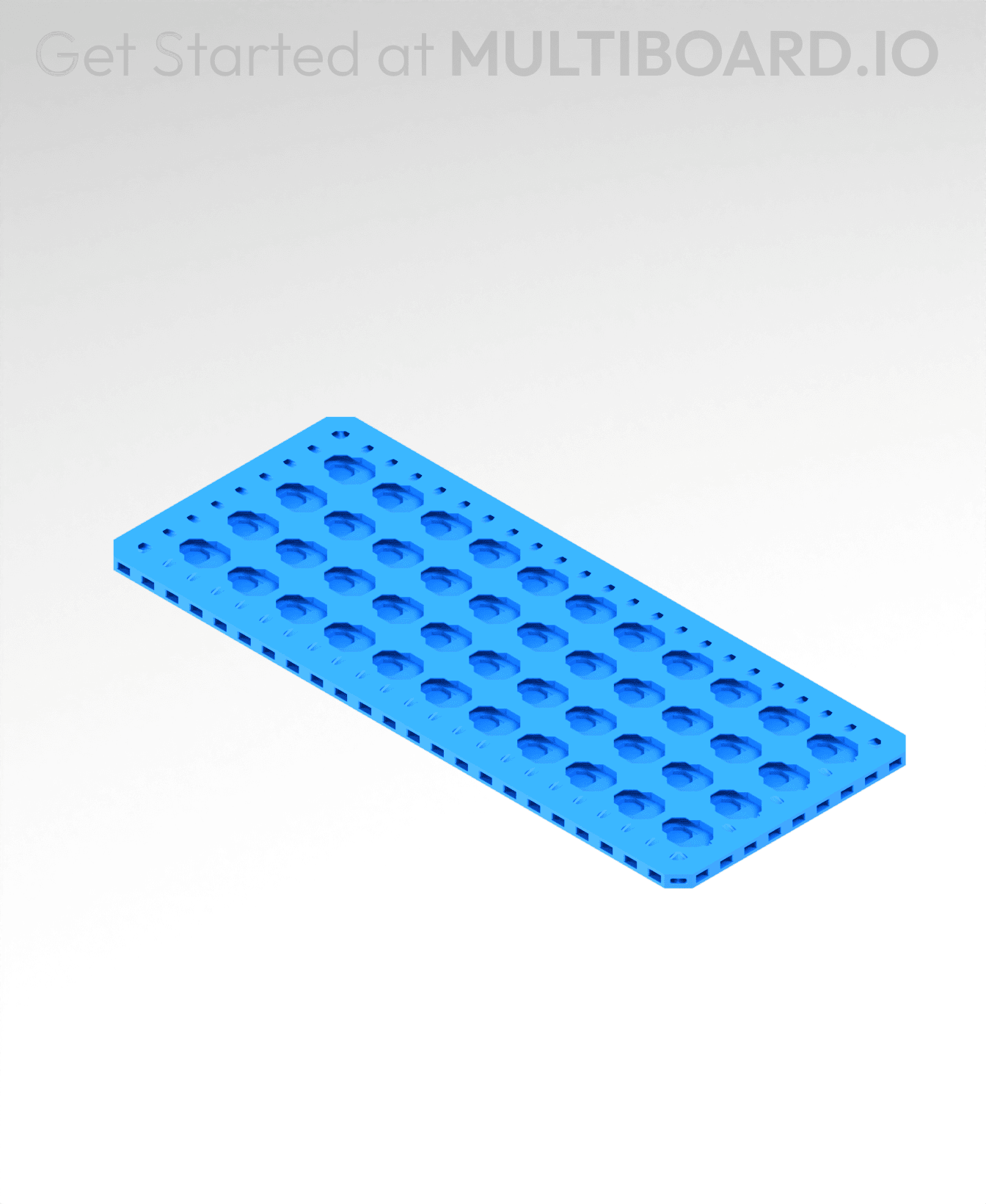 5x12 MU - Point Hole MU - MultiBoard Plate 3d model