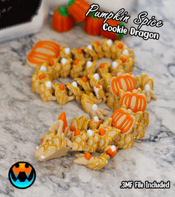 Pumpkin Spice Cookie Dragon 3d model