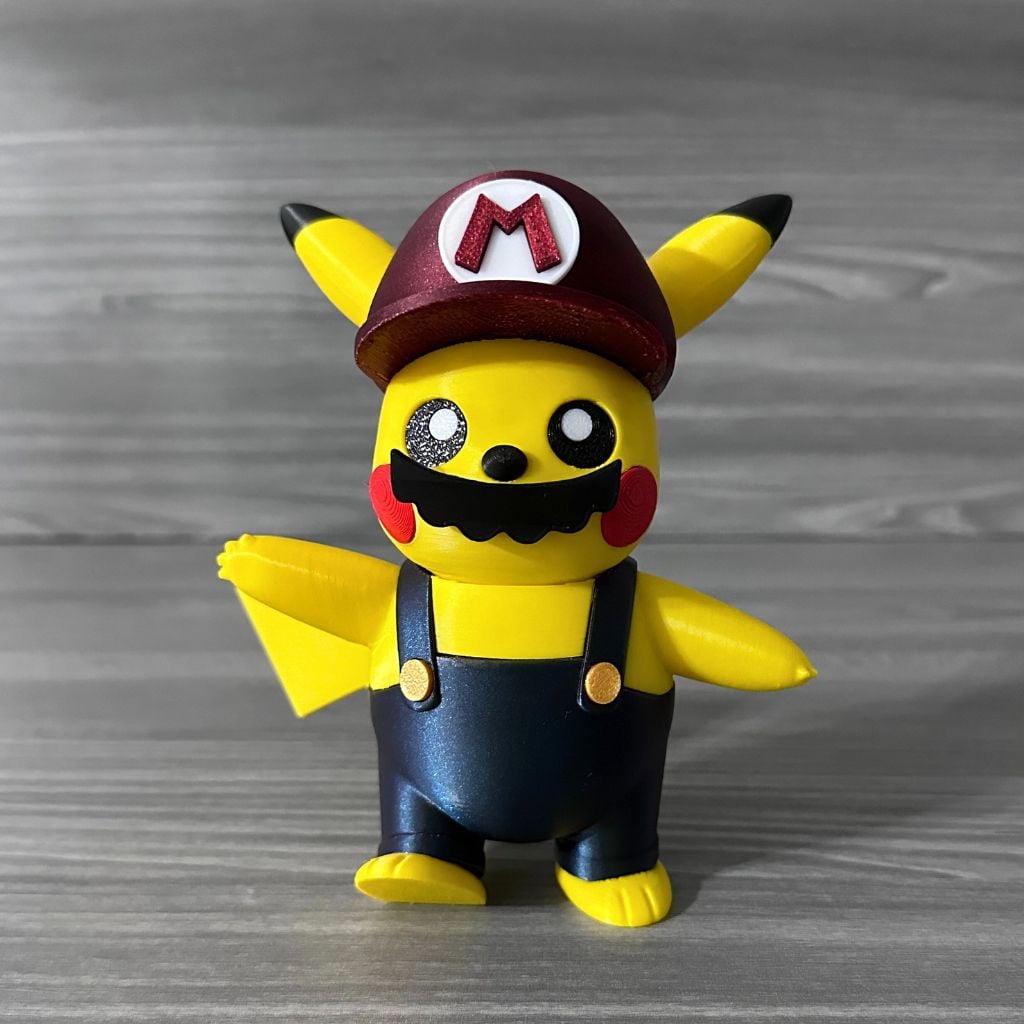Pikachu Mario Version 3d model