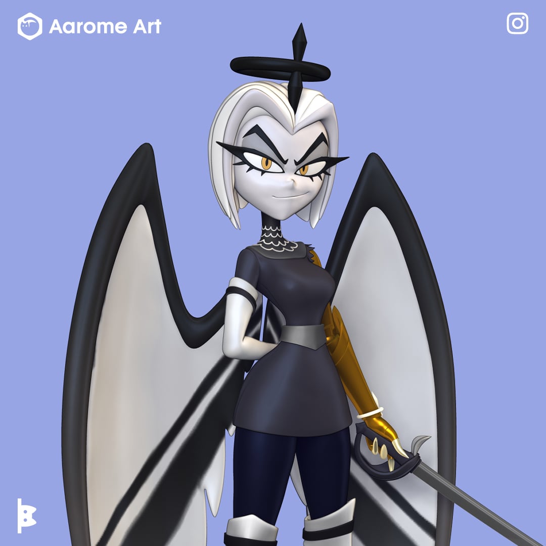 Lute Hazbin Hotel 3d model