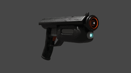 COMPACT LASER PISTOL 3d model