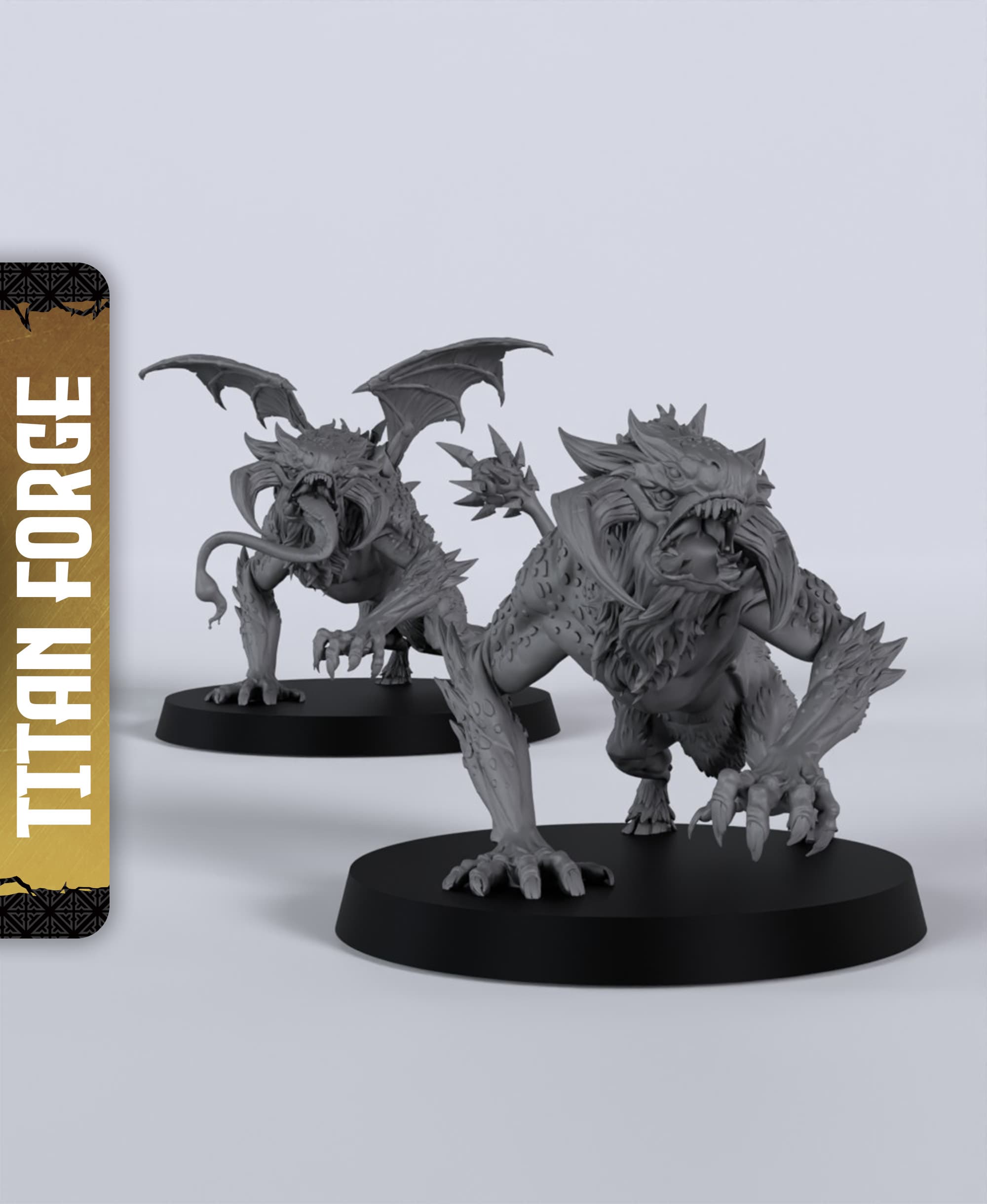 Giant Wood Beast - With Free Dragon - 5e DnD Inspired for RPG and Wargamers 3d model