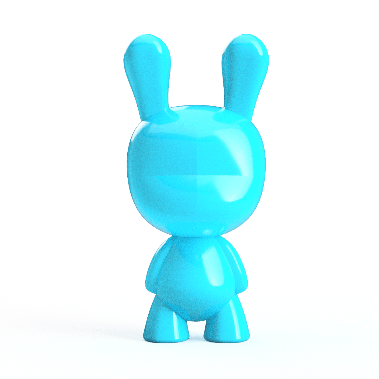 3D Printable STL Coco Bunny Art Toy Platform Figure 3d model