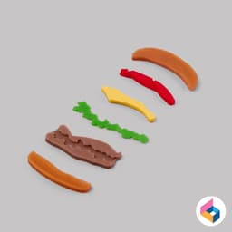 Burger food truck 3d model