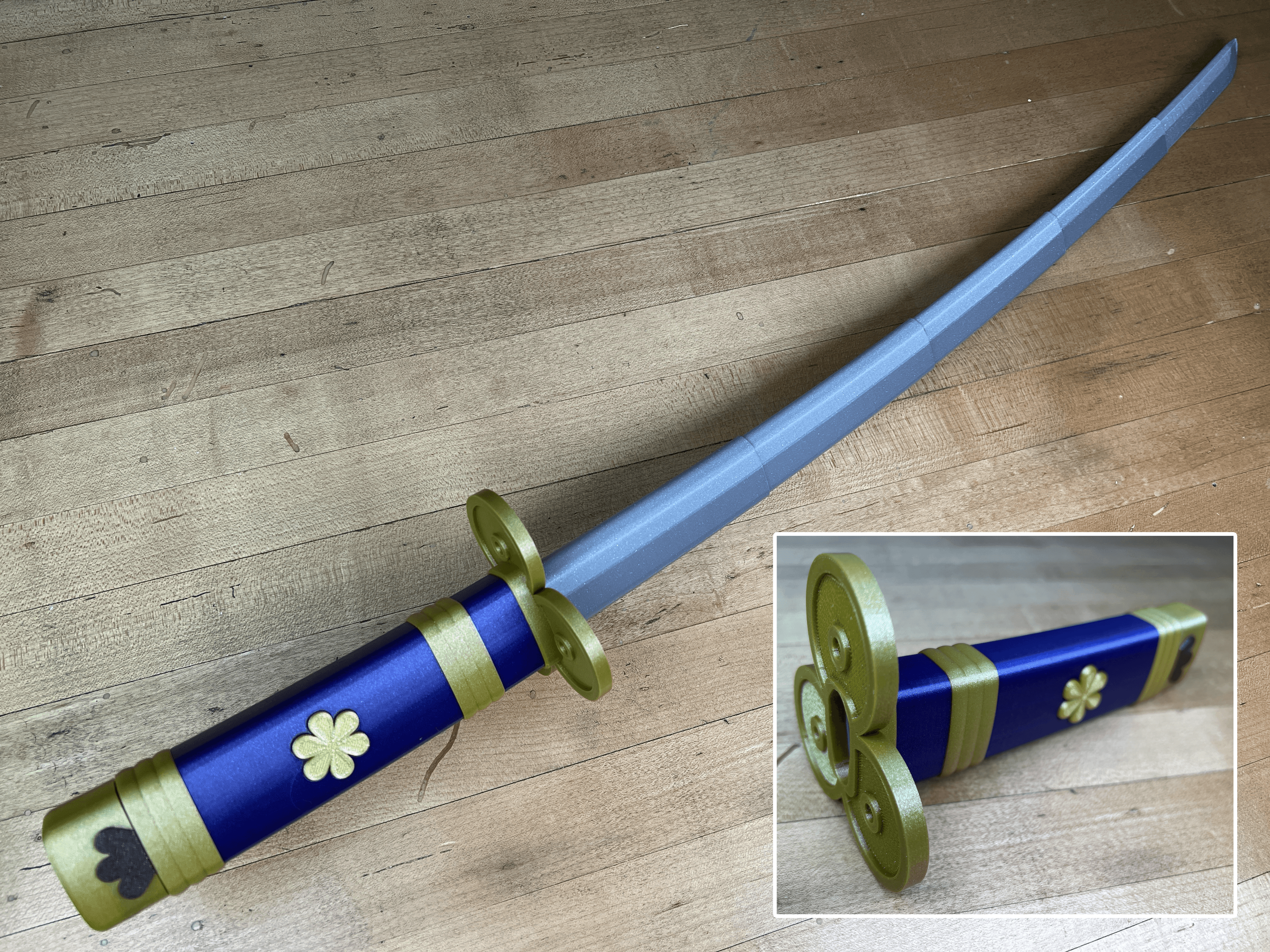 Collapsing Enma Multi-Part Sword 3d model