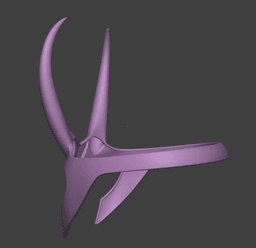 Loki Crown - God of Mischief Headpiece 3d model