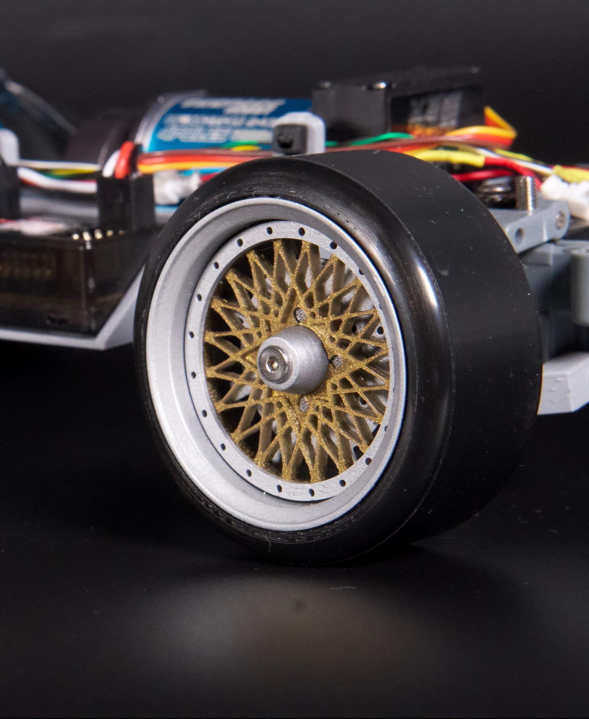 WPL D12 4-Piece BBS Style Drift Wheel Set 3d model