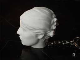 Memento Mori - Skull keychain 3d model