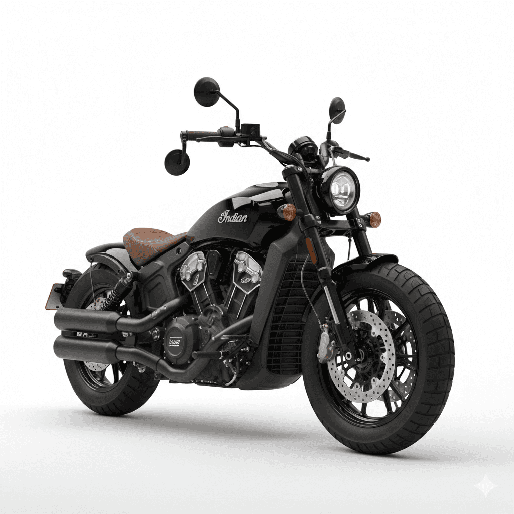 Indian Scout Bobber Cruiser Motorcycle 3d model