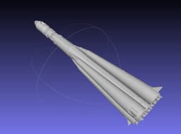 Vostok K Rocket Model 3d model