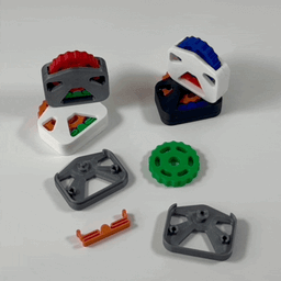 Mechanical Anti Stress Click Wheel Fidget Toy 3d model