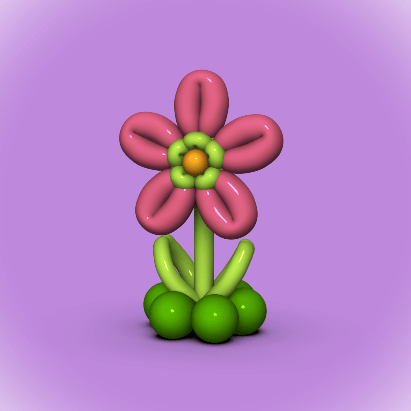 Balloon Flower 2 -Mothers Day 3d model