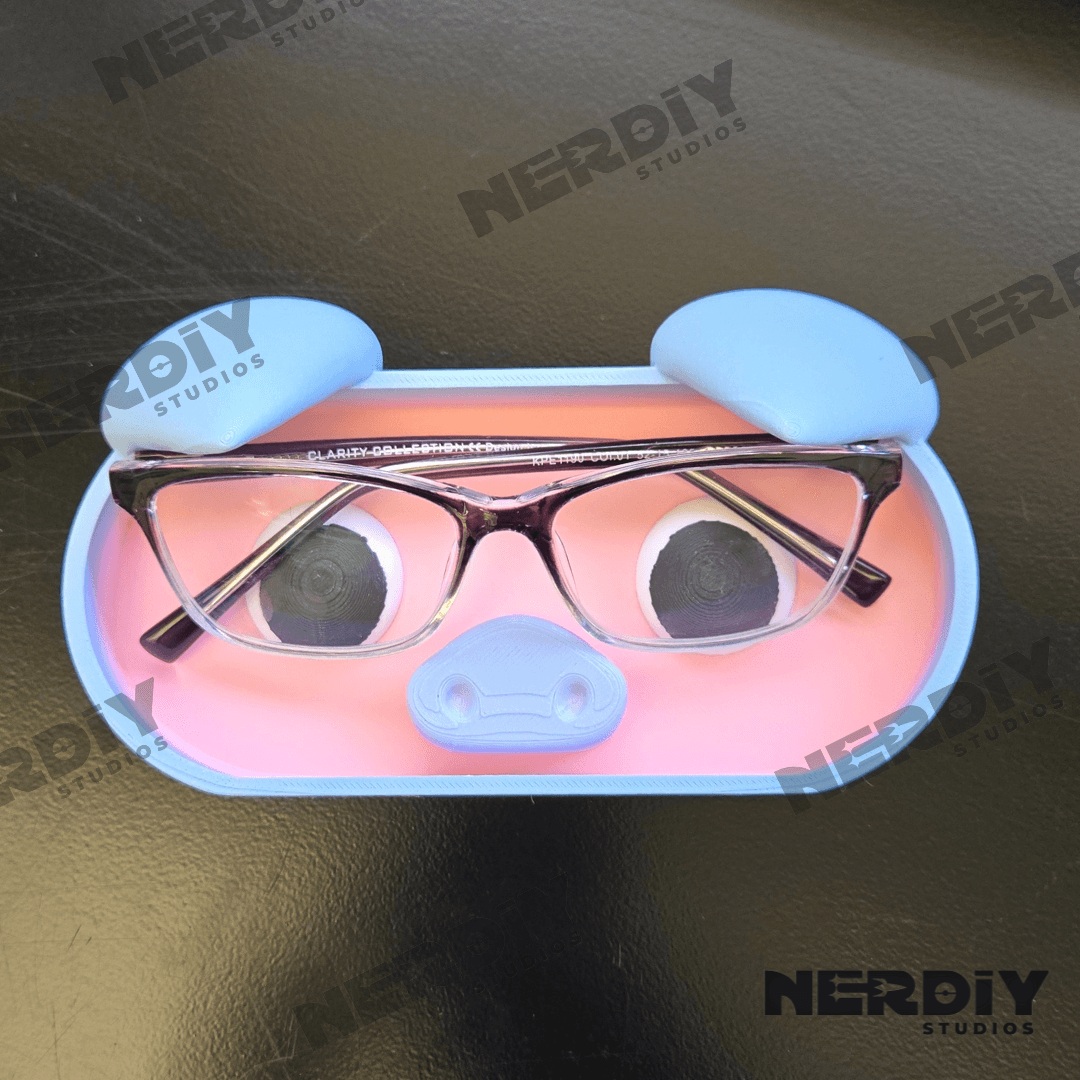 Pig Glasses Tray 3d model