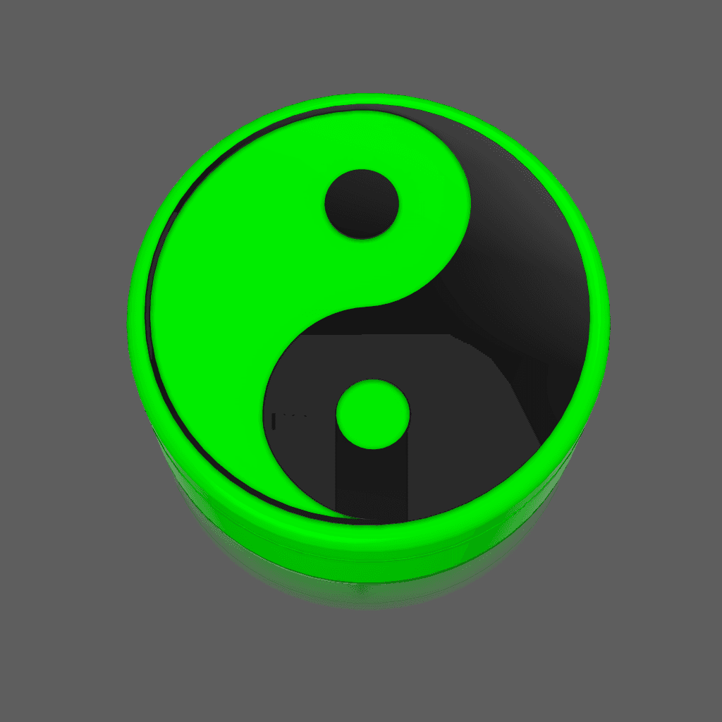 Yin-Yang Container 3d model