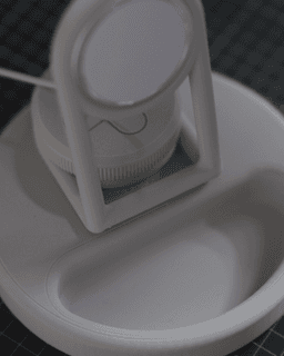 Rotatable MagSafe Bedside Dock – 3D Printed Stand 3d model