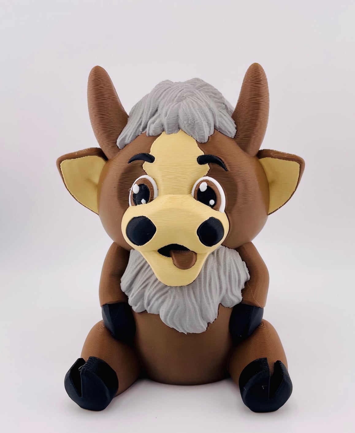 Fuzzy Cow Sitting 3d model