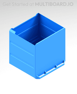 3x3x2.5 LU - Magnetic - Simple Multibin Drawer 3d model