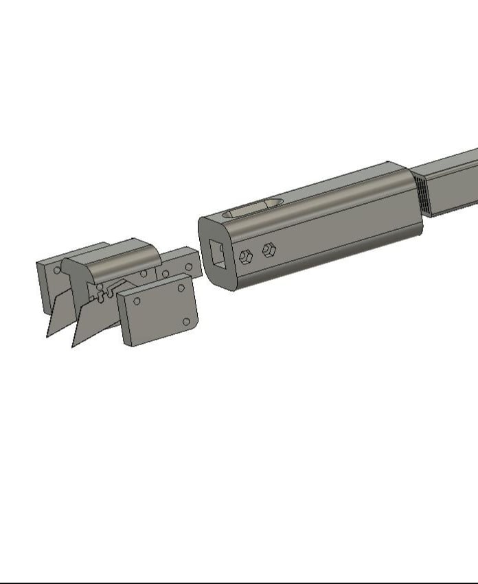 Leather Strap Cutter with Blade Storage - Customizable Width 3d model