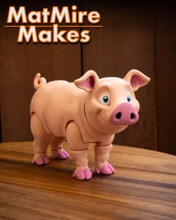 Pig - Articulated Figure 3d model