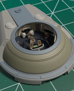 1/350 TMP Refit Bridge Interior/Exterior Set 3d model