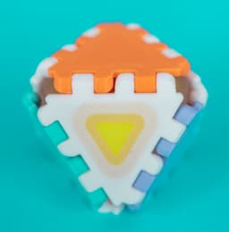 Polypanels // "Recursion" Multipass Multicolor Triangle 3d model
