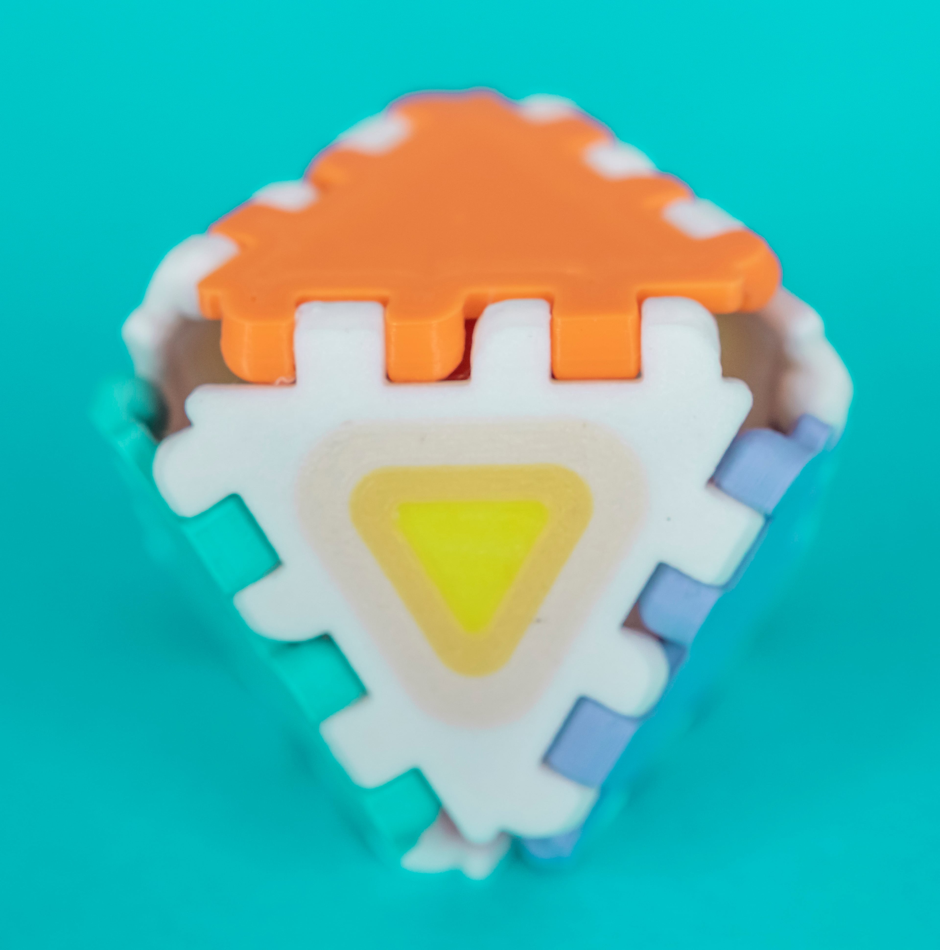Polypanels // "Recursion" Multipass Multicolor Triangle 3d model