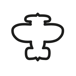 Cute Airplane Cookie Cutter STL File - 4 inches 3d model