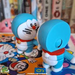 Doraemon | Flexi print-in-place + Keychain | Multicolor 3d model