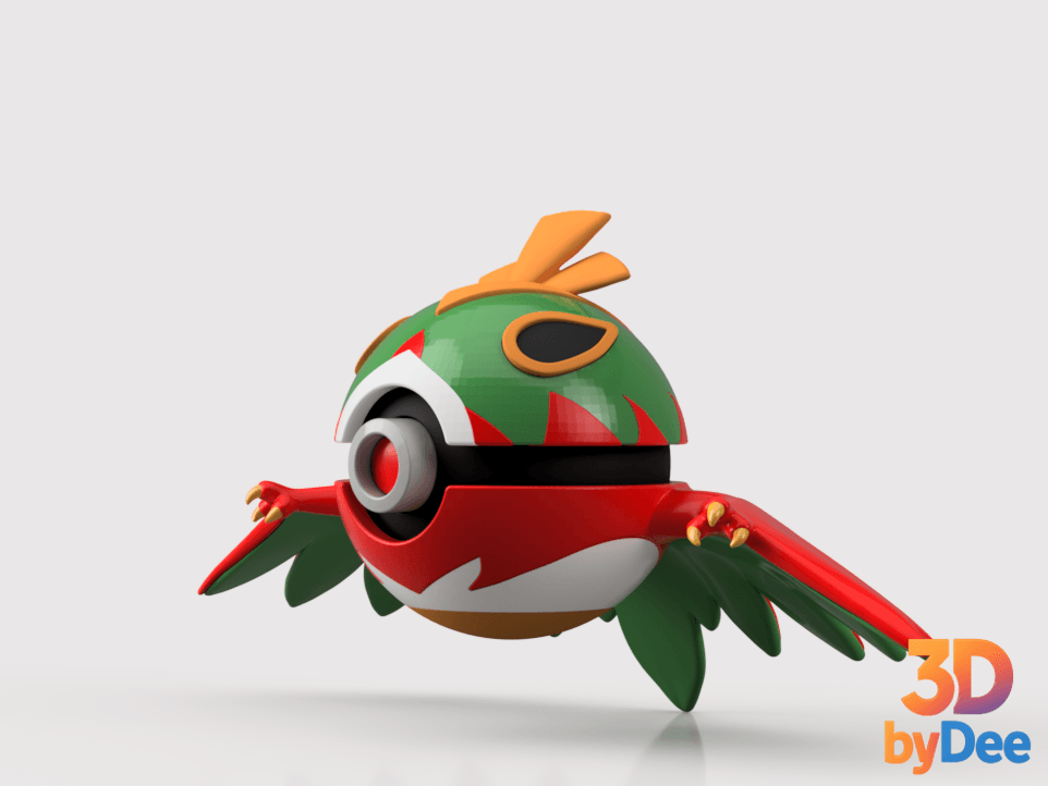 Hawlucha Poke ball 3d model