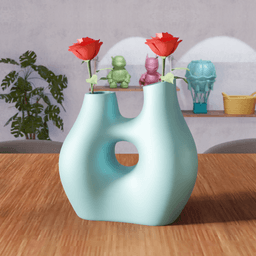 Hollow Double Stem Vase 3d model
