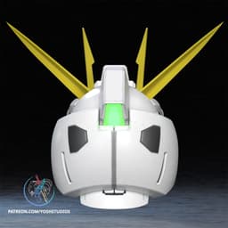 RX-93 NU Mecha Helmet 3D Printer STL File 3d model