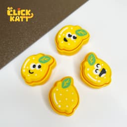 Lemon - Clicker Fidget Toy Keychain 3d model