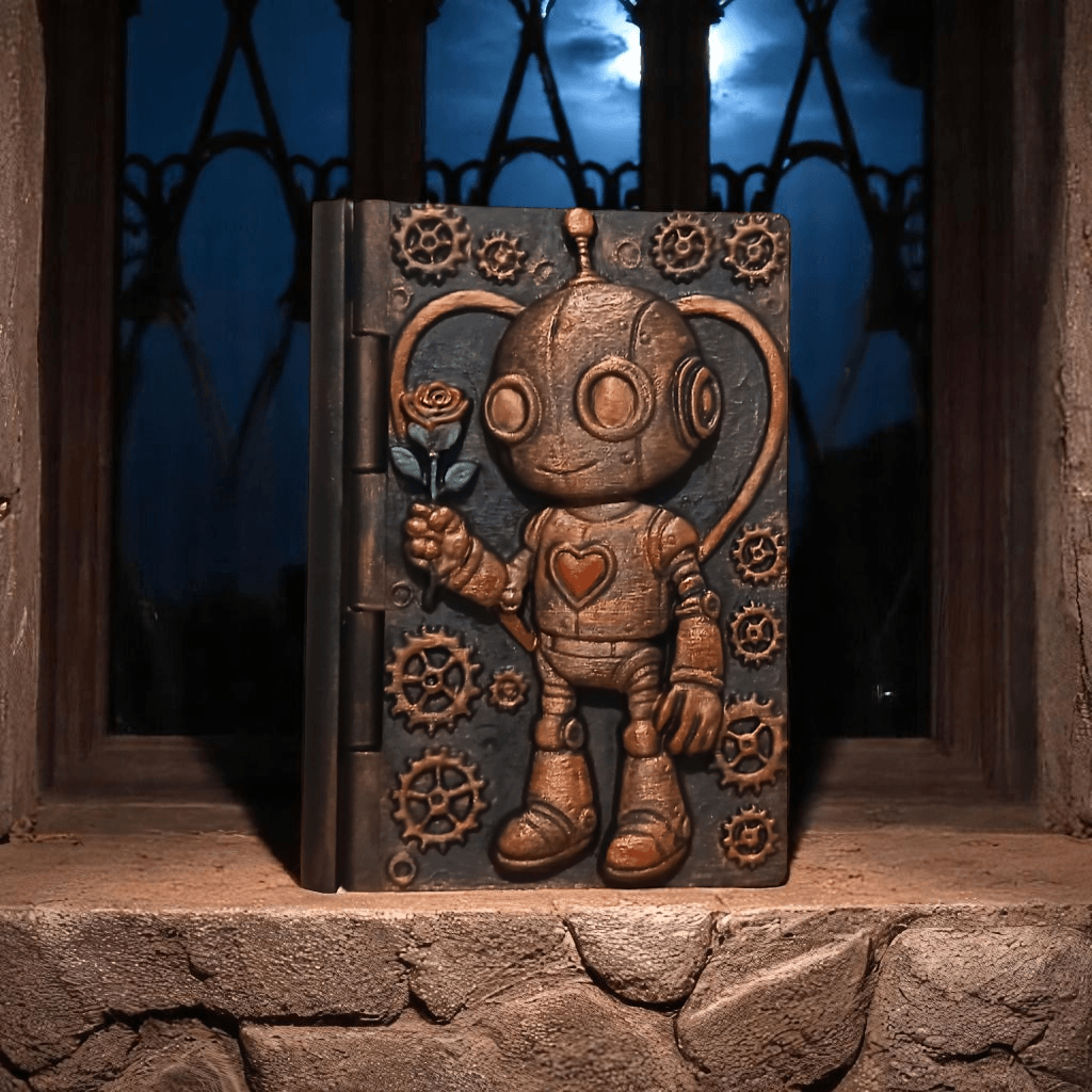 Steampunk Robot Book Box 3d model