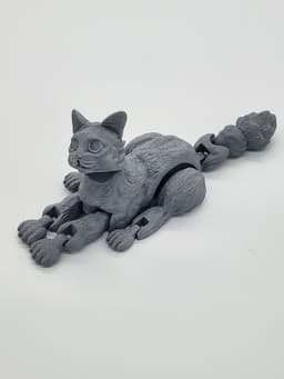 Flexi fluffy cat 3d model