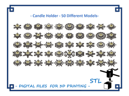 Candle Holder – 50 models 3d model
