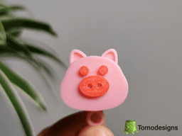 Mini Flip Pig Ears Happy 3d model