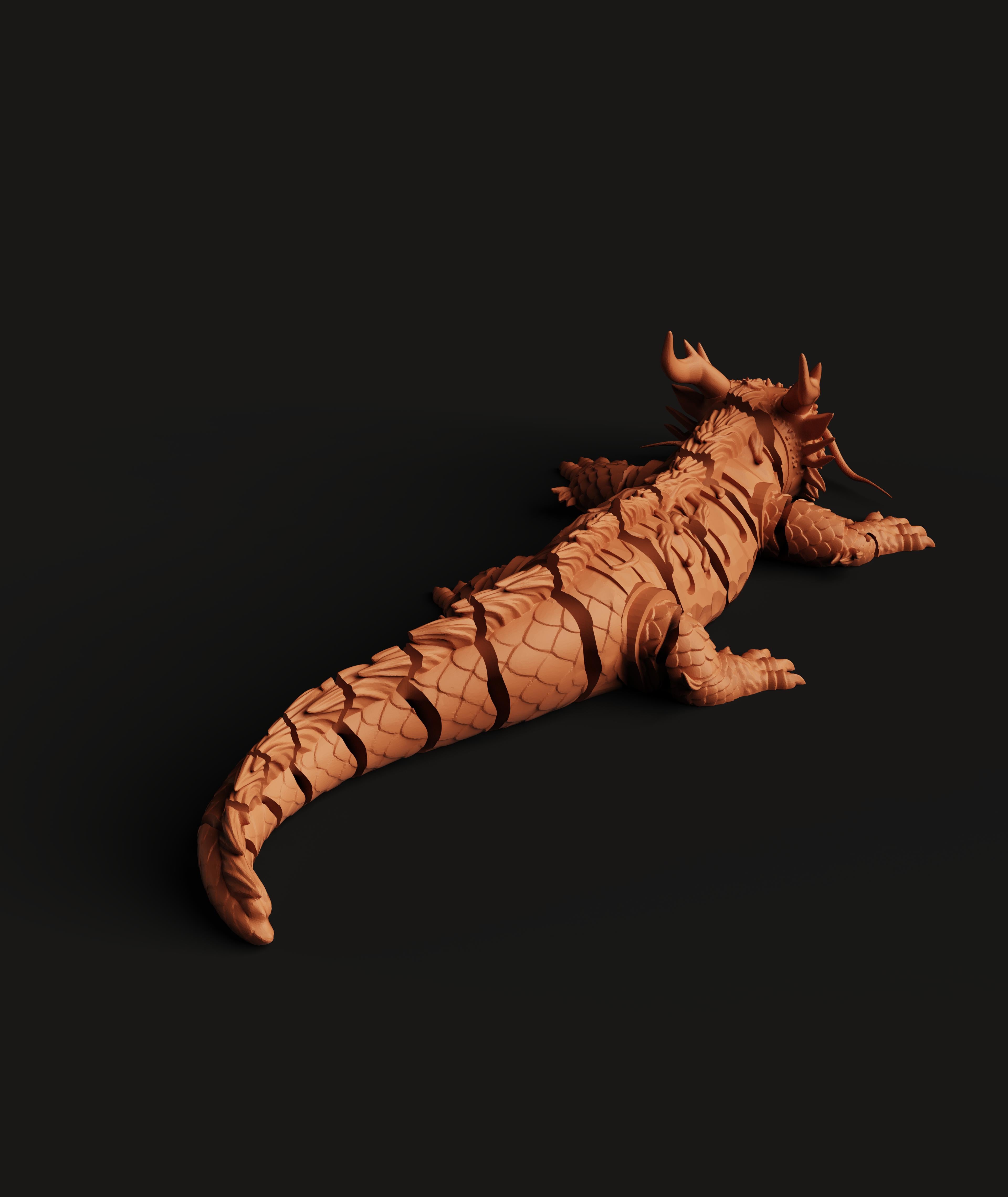 Imperial Dragon Articulated Multi-Color 3MF | Fantasy Model | Bambu Ready 3d model