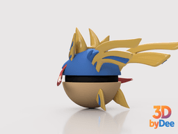 Zacian Poke Ball 3d model