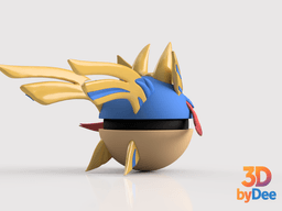 Zacian Poke Ball 3d model