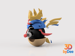 Zacian Poke Ball 3d model