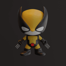 Chibi Wolverine 3d model