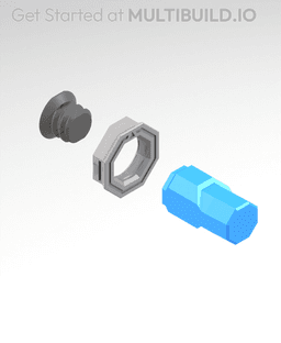 25 mm Peg (Bolt-Locked Insert) 3d model
