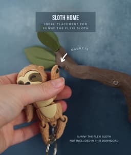 Flexi Sloth Branch Dock 3d model