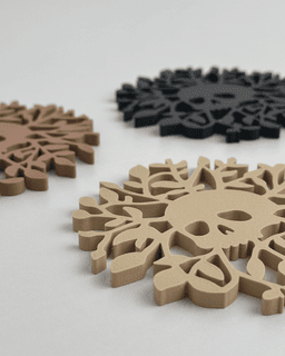 Skull Roots Coaster 3d model