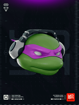 Fort Purple Turtle Helmet 3D Printer STL file 3d model