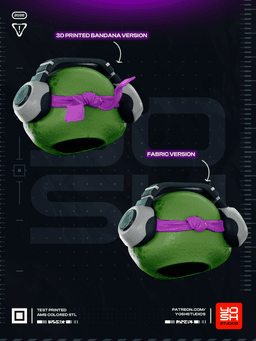 Fort Purple Turtle Helmet 3D Printer STL file 3d model