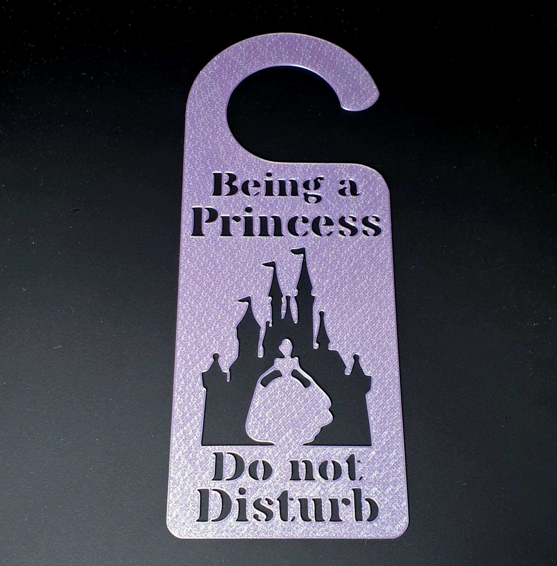 Princess do not disturb door hanger 3d model